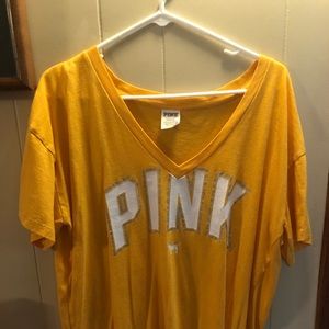 Pink logo shirt
